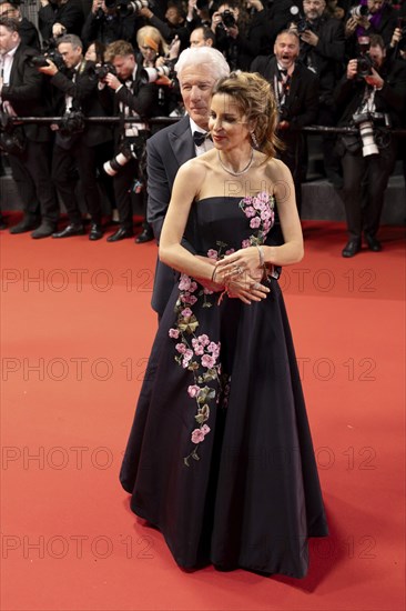 Cannes, France, 17.5.2024: Richard Gere and Alejandra Silva at the premiere of Oh, Canada on the