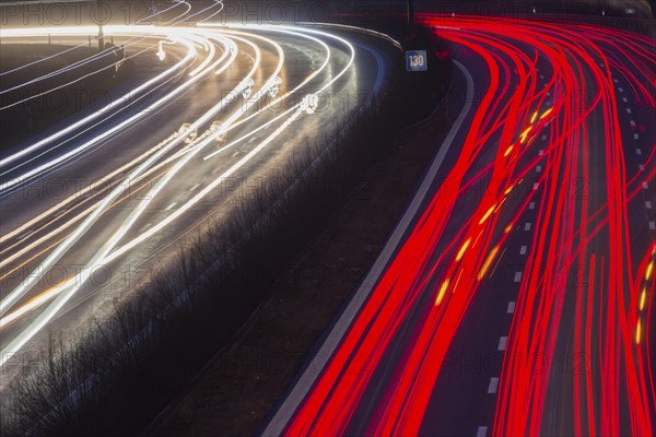 A9 motorway with heavy traffic on 15.12.2014., Beelitz, Germany, Europe