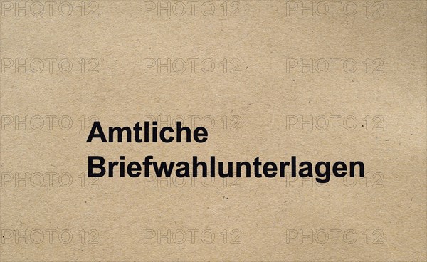 Postal voting, Official postal voting documents, Election, Parliamentary election, European