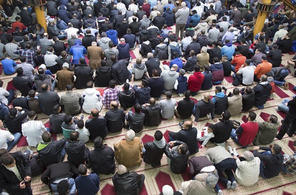 Muslims in Berlin gathered for prayer on 1 May 2015 at the Dar Assalam Mosque, Neukoelln Meeting