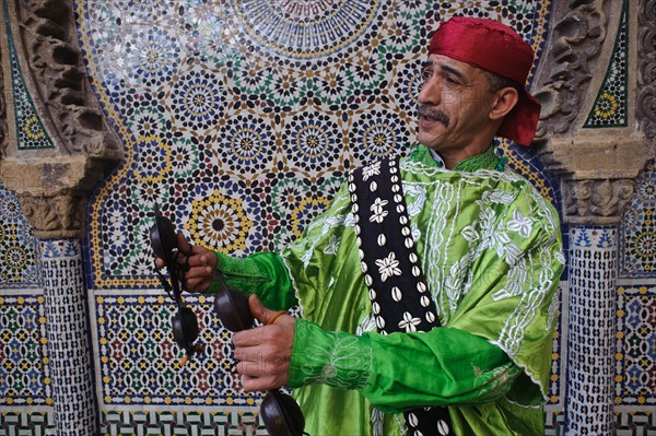 Sufi mystic, gnaoua, Rabat, Morocco, Africa