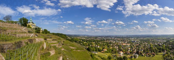 Weingut am Goldenen Wagen. The Spitzhaus is a former summer residence in the Saxon town of Radebeul