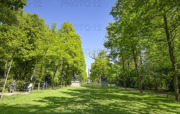 Victory Column, Fasanerieallee, Grosser Tiergarten, Tiergarten, Mitte, Berlin, Germany, Europe