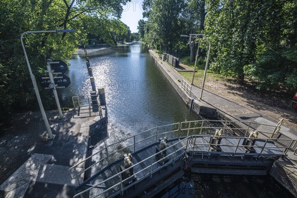 Landwehrkanal, Unterschleuse, Tiergarten, Mitte, Berlin-Tiergarten, Germany, Europe