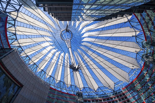 Roof, Sony Centre, Potsdamer Platz, Berlin, Germany, Europe
