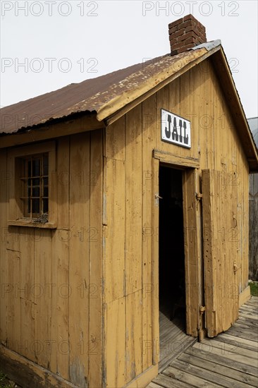 Fort Dodge, Iowa, The Harcourt Jail at the Fort Museum and Frontier Village. Operated by the Fort