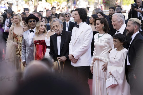 Cannes, France, 16 May 2024: Grace VanderWaal, Laurence Fishburne, D. B. Sweeney, Talia Shire,