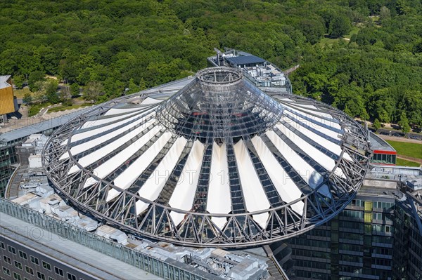 Roof, Sony Centre, Potsdamer Platz, Berlin, Germany, Europe