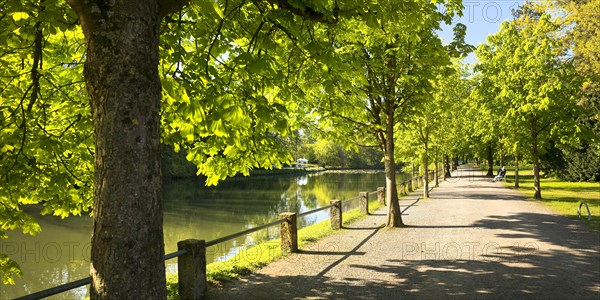 Castle Park, Bueckeburg Castle, ancestral seat of the House of Schaumburg-Lippe, Bueckeburg, Lower