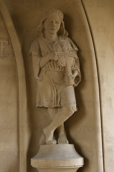 Sculpture, Art Nouveau church, Gaggstatt, Art Nouveau, Kirchberg-Gaggstatt, church, church tower,