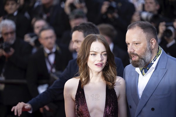 Cannes, France, 17.5.2024: Emma Stone and Yorgos Lanthimos at the premiere of Kinds of Kindness on