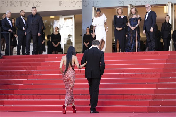 Cannes, France, 17.5.2024: Demi Moore and Mike Faist at the premiere of Kinds of Kindness on the