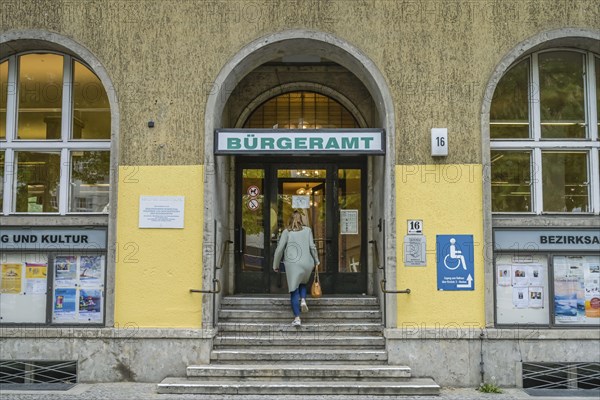 Citizens' Office, Town Hall, Kirchstrasse / Teltower Damm, Zehlendorf, Berlin, Germany, Europe