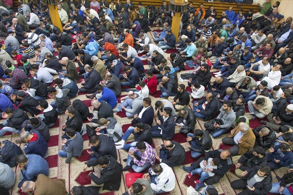 Muslims in Berlin gathered for prayer on 1 May 2015 at the Dar Assalam Mosque, Neukoelln Meeting