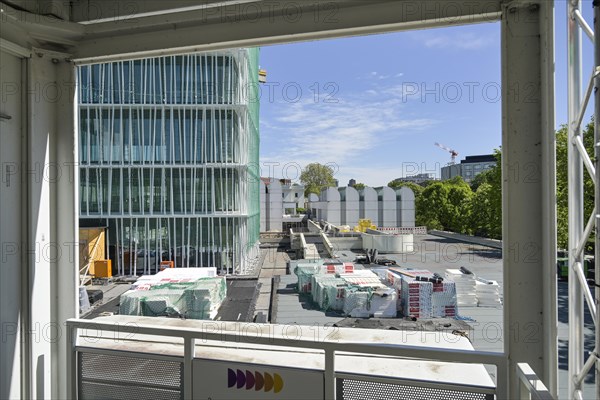 Construction site, new building, Bauhaus-Archiv Museum fuer Gestaltung, Klingelhoeferstrasse,