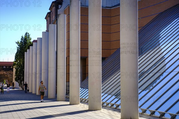 Street of Human Rights, Germanisches National Museum, Nuremberg, Middle Franconia, Franconia,