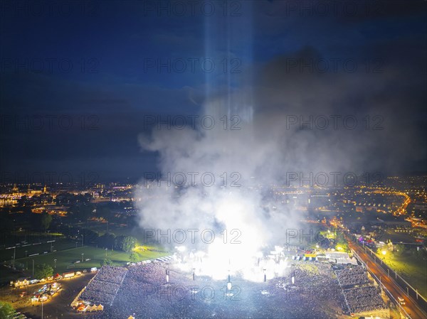 A total of around 200, 000 people attended the 4 concerts by the German band Rammstein in the