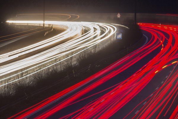 A9 motorway with heavy traffic on 15.12.2014., Beelitz, Germany, Europe