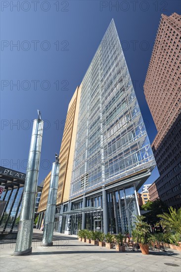 Potsdamer Platz, high-rise buildings, Renzo Piano 11, railway station, Berlin, Germany, Europe