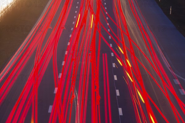 A9 motorway with heavy traffic on 15.12.2014., Beelitz, Germany, Europe