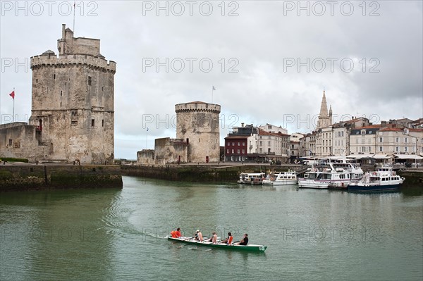 Old port of La Rochelle, sea rowing, France, Europe