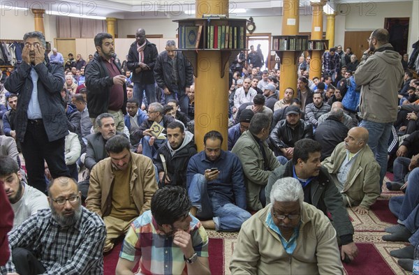 Muslims in Berlin gathered for prayer on 1 May 2015 at the Dar Assalam Mosque, Neukoelln Meeting