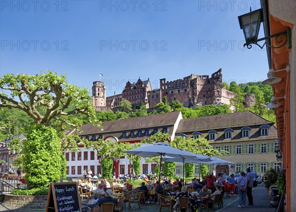 Catering on Heidelberg's Karlsplatz, behind the Academy of Sciences and Humanities and Heidelberg