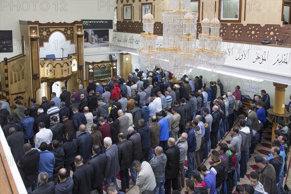 Muslims in Berlin gathered for prayer on 1 May 2015 at the Dar Assalam Mosque, Neukoelln Meeting