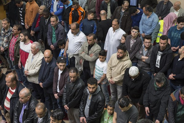 Muslims in Berlin gathered for prayer on 1 May 2015 at the Dar Assalam Mosque, Neukoelln Meeting
