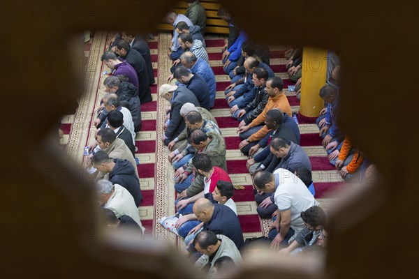 Muslims in Berlin gathered for prayer on 1 May 2015 at the Dar Assalam Mosque, Neukoelln Meeting