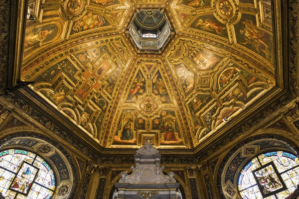 Interior view, Chapel of Mercy, place of pilgrimage, Kevelaer, Lower Rhine, North Rhine-Westphalia,
