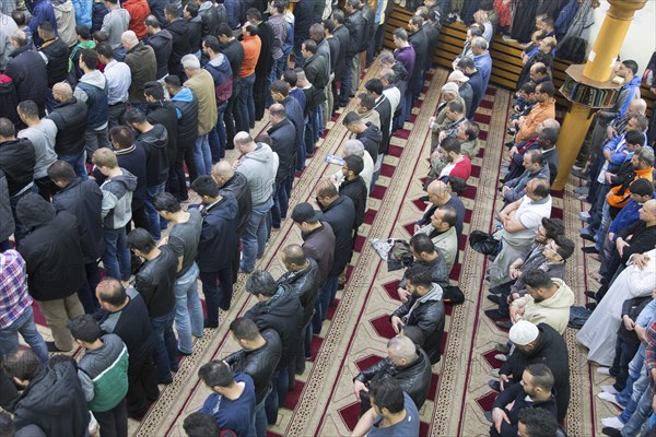 Muslims in Berlin gathered for prayer on 1 May 2015 at the Dar Assalam Mosque, Neukoelln Meeting