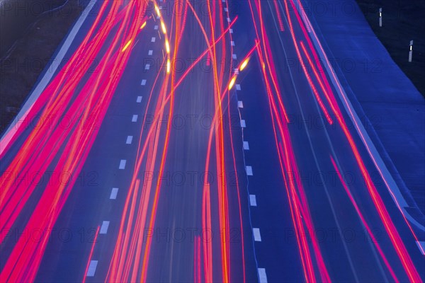 A9 motorway with heavy traffic on 15.12.2014., Beelitz, Germany, Europe
