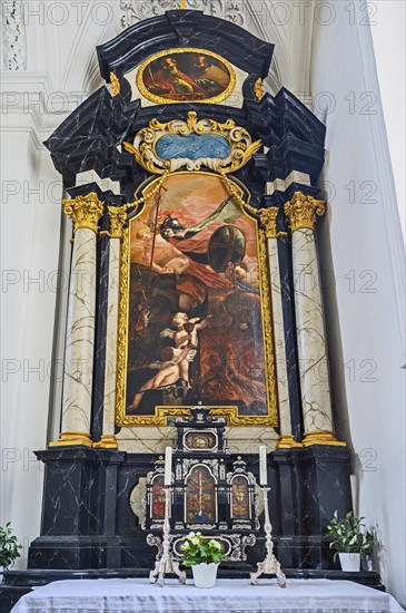 Side altar with bone relic, former monastery church of St. Peter and Paul, Irsee monastery or