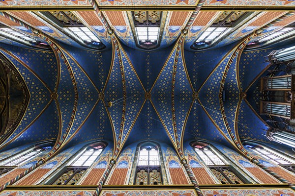 Interior view, Basilica of St Mary, Basilica of St Mary, place of pilgrimage, Kevelaer, Lower