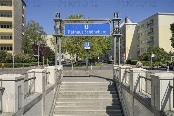 U-Bahn station Rathaus Schoeneberg, Schoeneberg, Tempelhof-Schoeneberg, Berlin, Germany, Europe