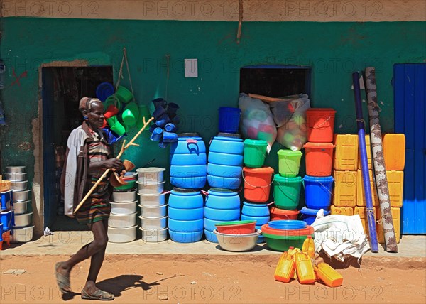Southern Ethiopia, Omo region, market in the village of Turmi, the Hamar tribe, Hamer, Hamma,