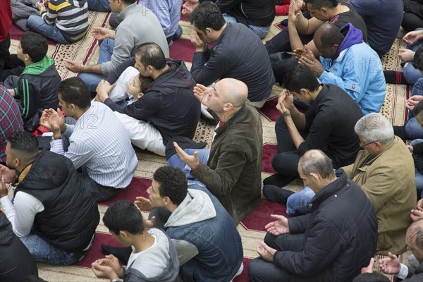 Muslims in Berlin gathered for prayer on 1 May 2015 at the Dar Assalam Mosque, Neukoelln Meeting