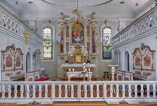 Kronburg Filial Church, Kronburg, Allgaeu, Swabia, Bavaria, Germany, Europe