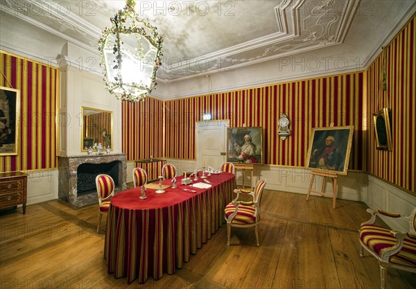 Conference room of Elector Carl Theodor, Schwetzingen Palace, interior view, Schwetzingen,