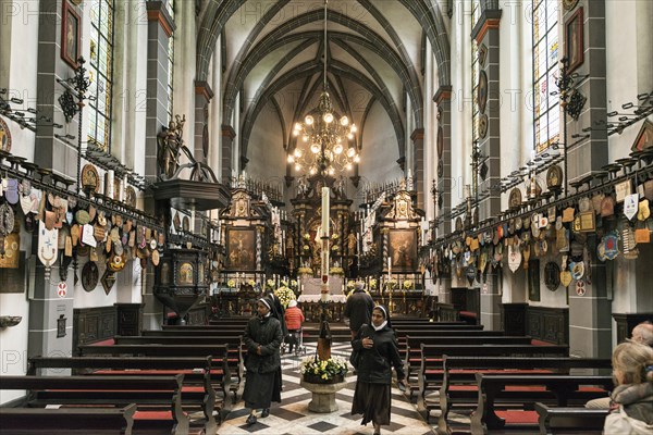 Interior view, candle chapel, place of pilgrimage, Kevelaer, Lower Rhine, North Rhine-Westphalia,