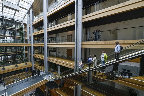 Staircase, interior view, European Parliament, 1 All. du Printemps, Strasbourg, Departement