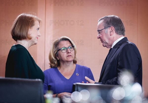 (L-R) Lisa Paus, Federal Minister for Family Affairs, Senior Citizens, Women and Youth, Svenja