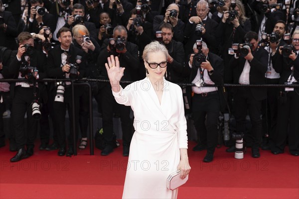 Cannes, France, 14 May 2024: Meryl Streep during the opening of the 77th Cannes International Film