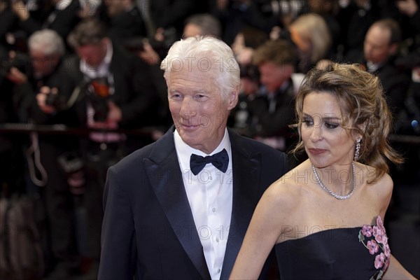 Cannes, France, 17.5.2024: Richard Gere and Alejandra Silva at the premiere of Oh, Canada on the