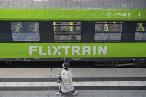 Flixtrain, platform, central station, Berlin, Germany, Europe