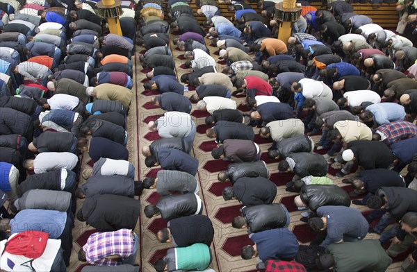 Muslims in Berlin gathered for prayer on 1 May 2015 at the Dar Assalam Mosque, Neukoelln Meeting