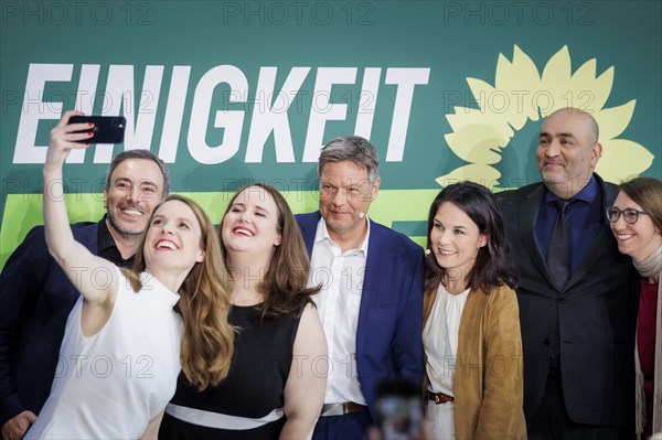 Terry Reintke, lead candidate for the European elections of Buendnis 90/DIE Gruenen, Ricarda Lang,