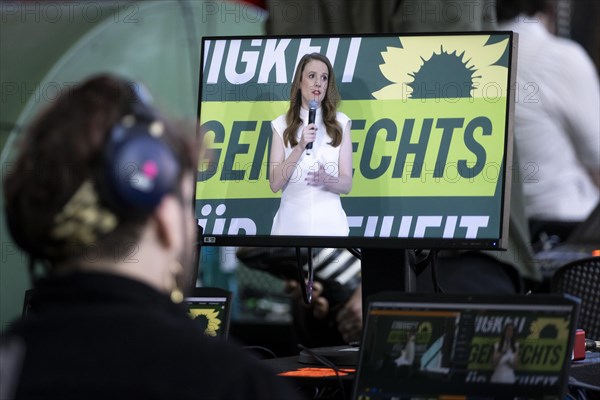 Terry Reintke, top candidate for the European elections of Buendnis 90/DIE Gruenen, photographed at