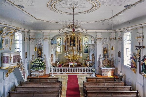 Kronburg Filial Church, Kronburg, Allgaeu, Swabia, Bavaria, Germany, Europe
